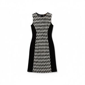 Missoni Womens Sheath Dress Black White Tweed Sleeveless Italy US Small IT 40